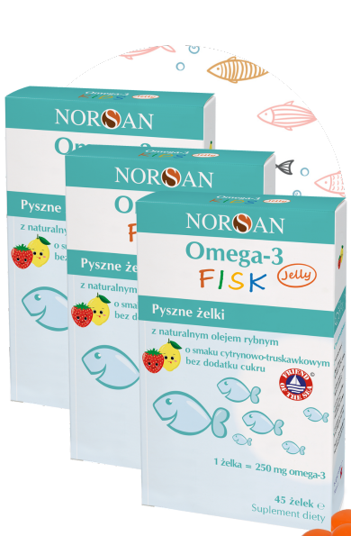 Zestaw Omega-3 FISK Jelly 3 sztuki